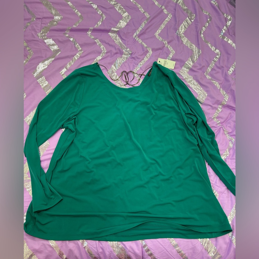 Lane Bryant blouse with attached back necklace NWT 22/24